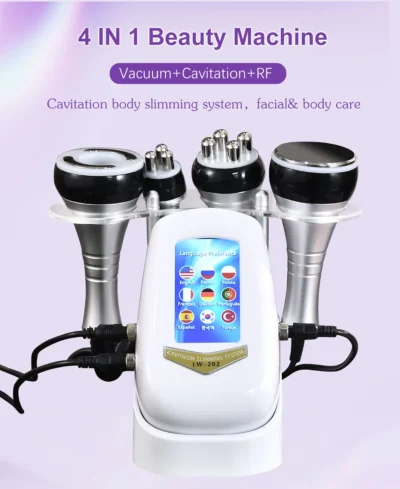 4 IN1 Cavitation Body Slimming Machine | Facial Massager | Skin Tighten | Face Lifting Vacuum Suction - Image 7