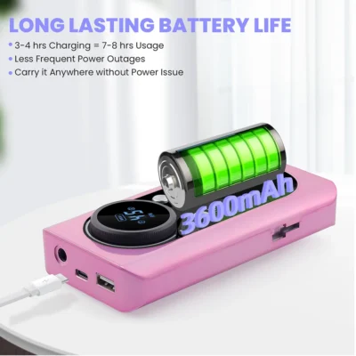 Rechargeable Nail Drill Milling Machine, Grinder Nail Polisher Cutter Kit - 45000RPM - Image 5