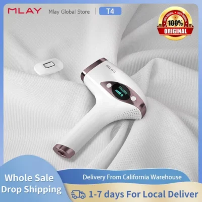 MLAY T4 IPL Hair Removal Device – Ice Cool, 500,000 Flashes, Permanent