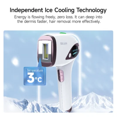 MLAY T4 IPL Hair Removal Device – Ice Cool, 500,000 Flashes, Permanent - Image 3