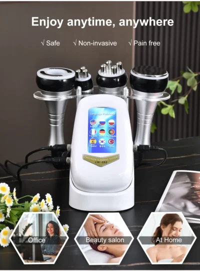 4 IN1 Cavitation Body Slimming Machine | Facial Massager | Skin Tighten | Face Lifting Vacuum Suction - Image 10