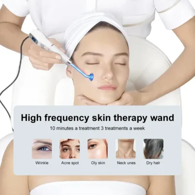 Blue High Frequency Facial Machine – Anti-Acne & Skin Therapy Wand - Image 3