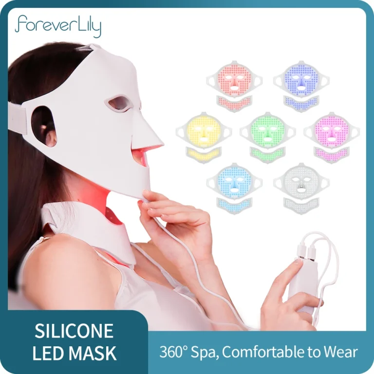 7-Color LED Face Mask – Silicone Skin Care Light Therapy Device