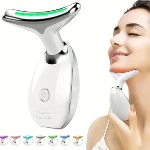 7-Color LED Neck & Face Vibrating Beauty Massager
