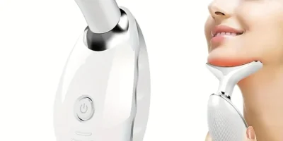 7-Color LED Neck & Face Vibrating Beauty Massager