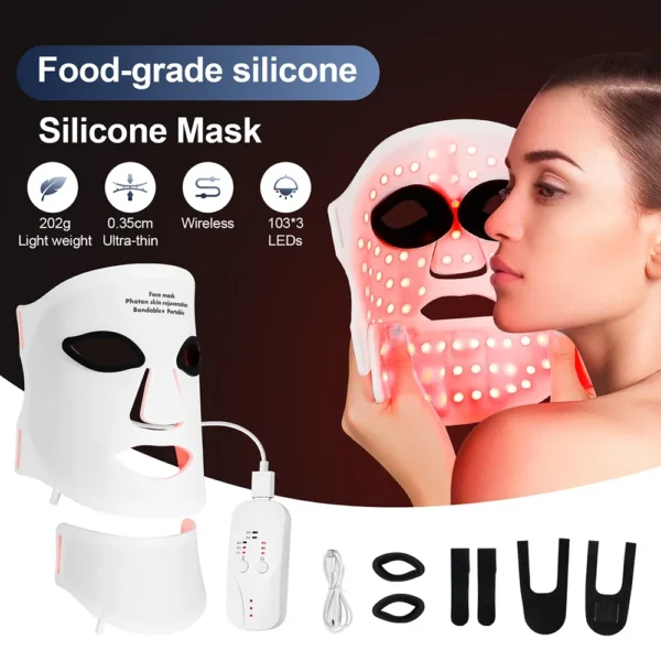 FlexiGlow LED Face and Neck Mask