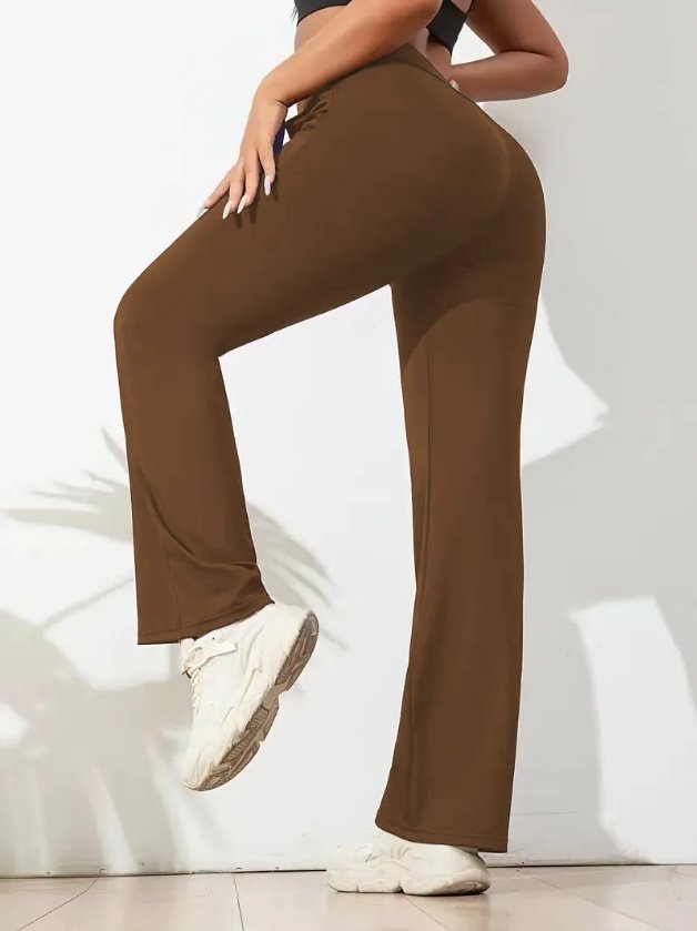naked feel leggings - Butt-Lifting Flare Yoga Pants High Waist, Ultra Stretch For Women - Image 4