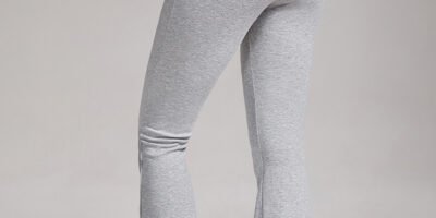 Sports, Leisure And Exercise Women's Low Waisted Flared Pants With Exposed Navel And Folded Waist Wide Leg Pants