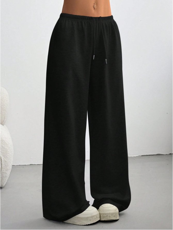 Straight-leg Minimalist Solid-color Womens Sweatpants - Image 6