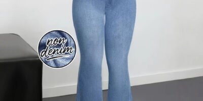 Womens Elastic Waist Slim-Fit Pants Womens Apparel