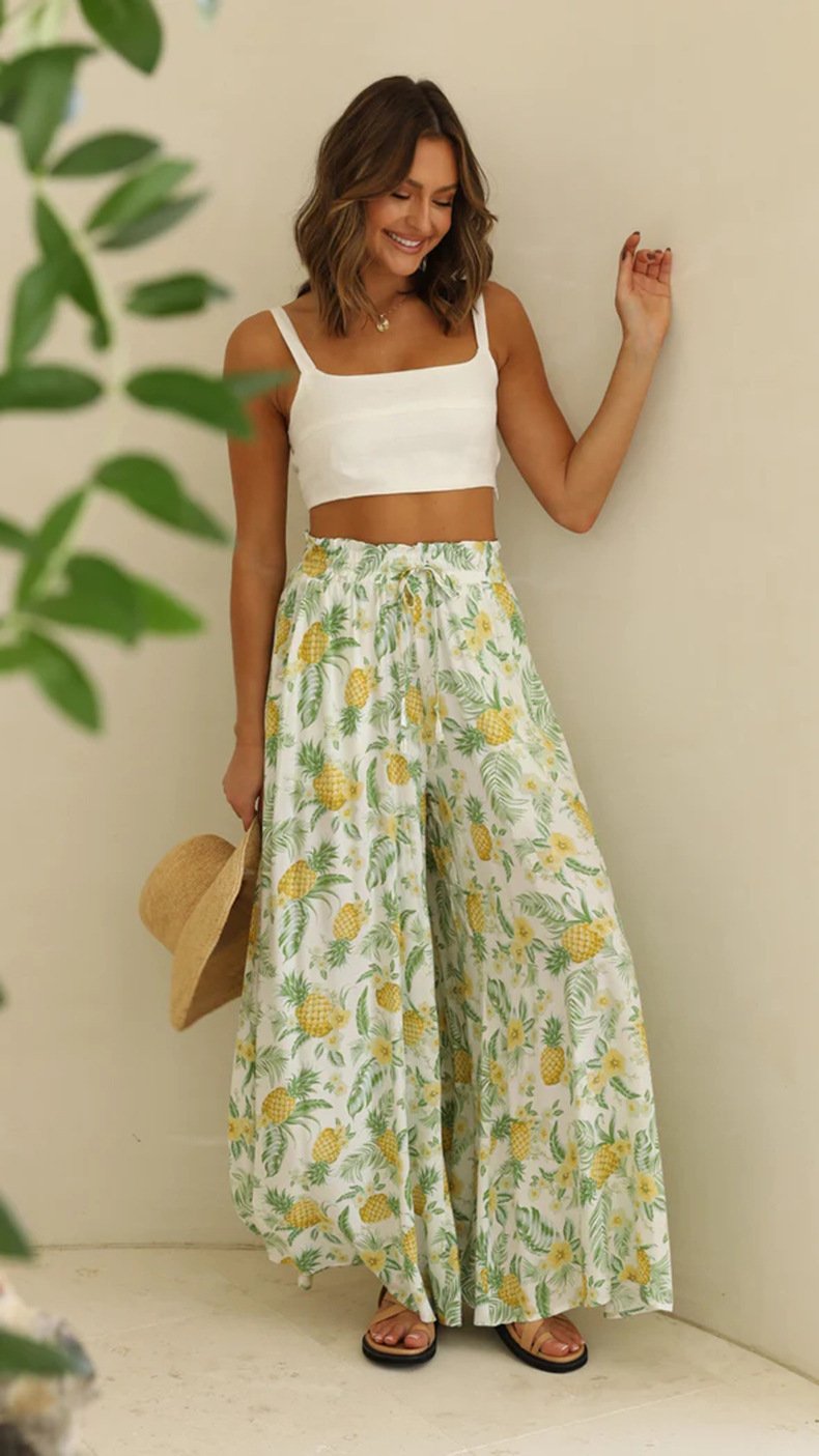 Womens Pants Wide Leg Loose Comfy Lounge Sweatpants With Pockets - Image 4