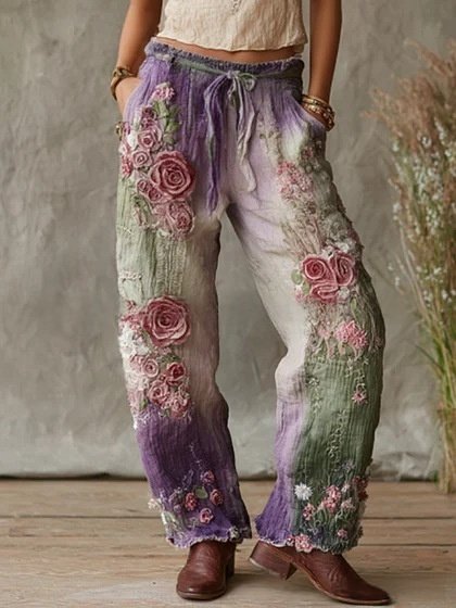 Womens Casual Sports Pants With 3D Digital Print - Image 8