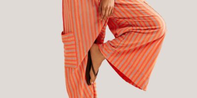 Summer Stripes Straight-leg Pants Women's Clothing