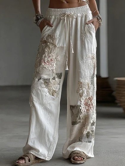 Womens Casual Sports Pants With 3D Digital Print - Image 7