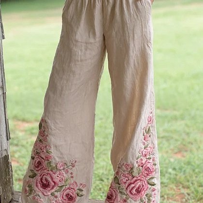 Womens Casual Sports Pants With 3D Digital Print - Image 4