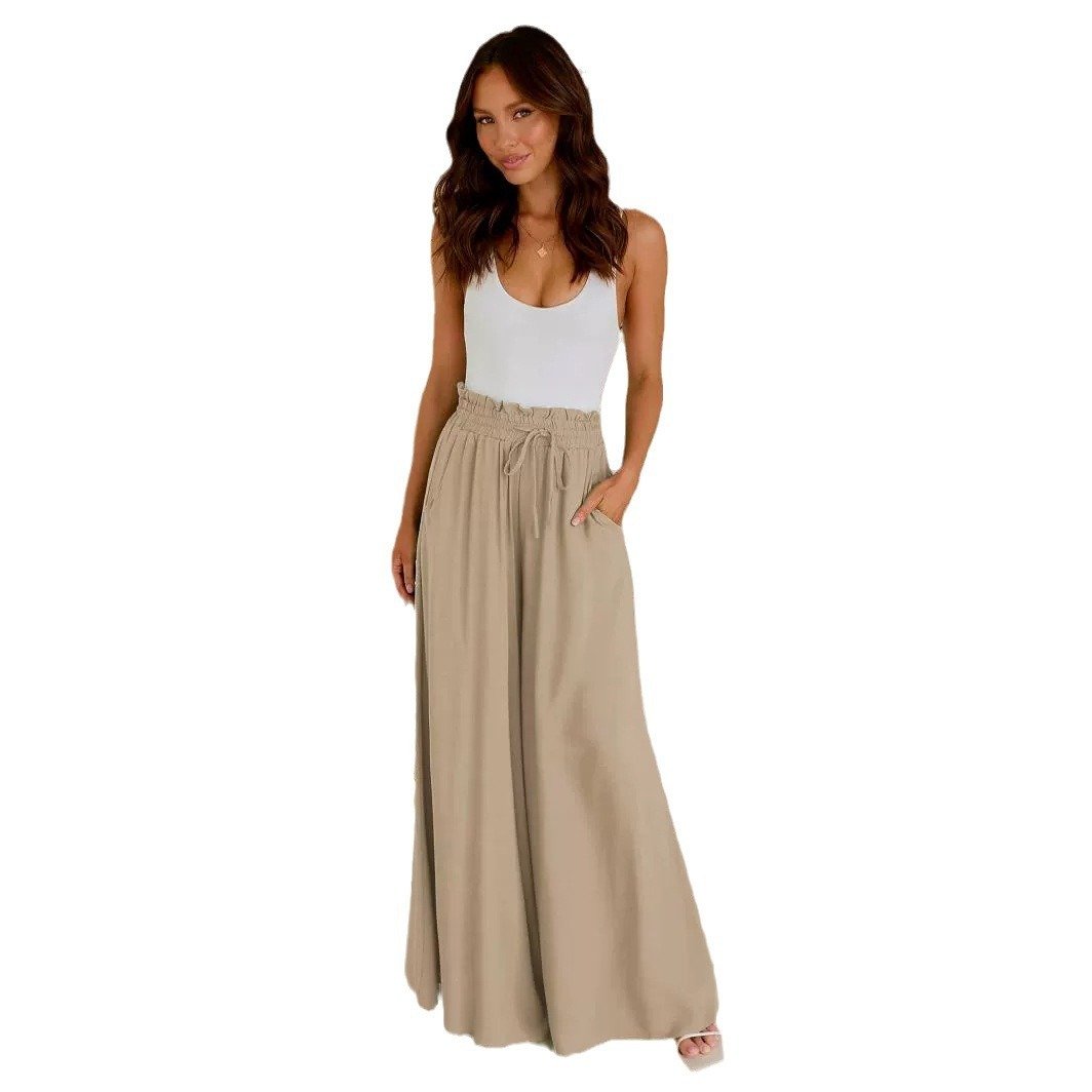 Loose Summer Wide Female Draped Casual Pants - Image 4