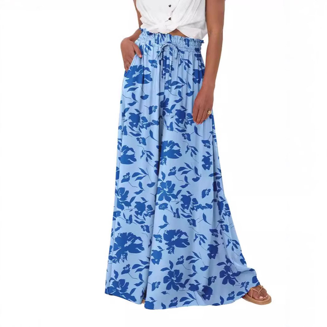 Women's High Waist Wide Leg Pants Casual Pants - Image 4