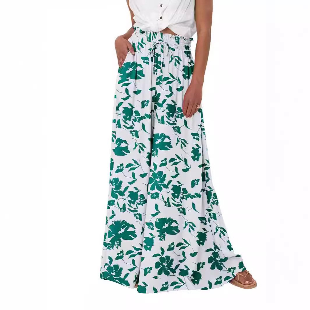 Women's High Waist Wide Leg Pants Casual Pants - Image 8