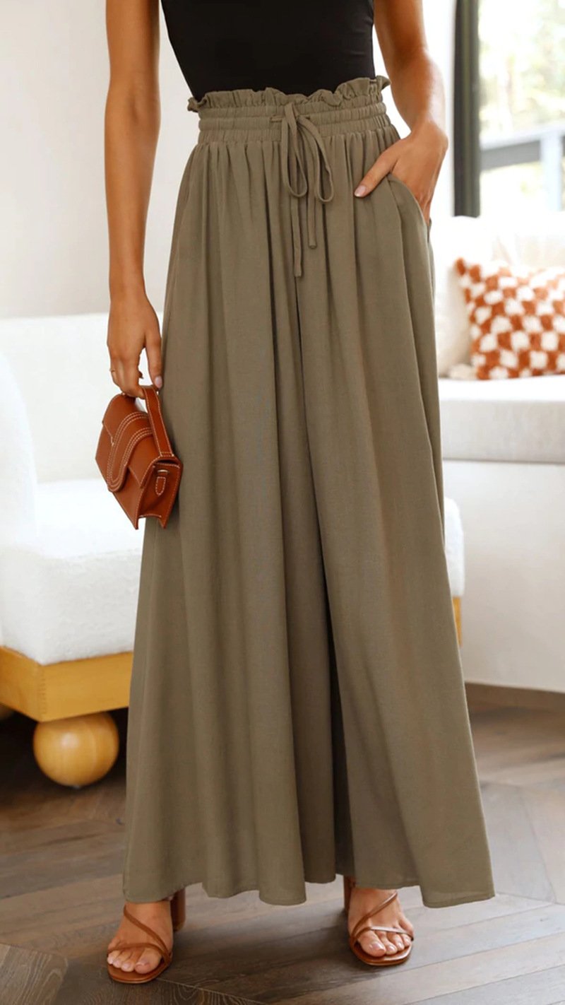 Womens Pants Wide Leg Loose Comfy Lounge Sweatpants With Pockets - Image 10
