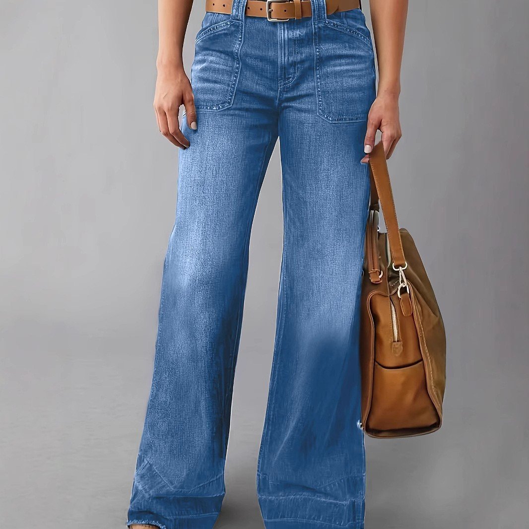 Retro High Waist Straight Loose Slimming And All-matching Jeans - Image 7