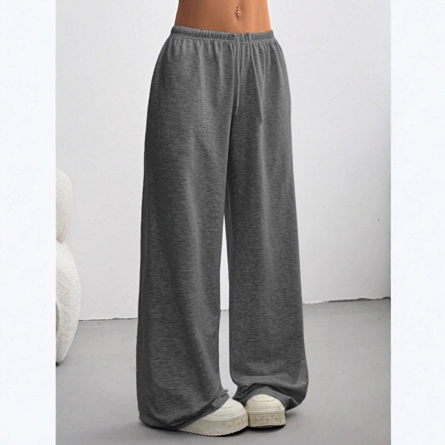 Straight-leg Minimalist Solid-color Womens Sweatpants - Image 4