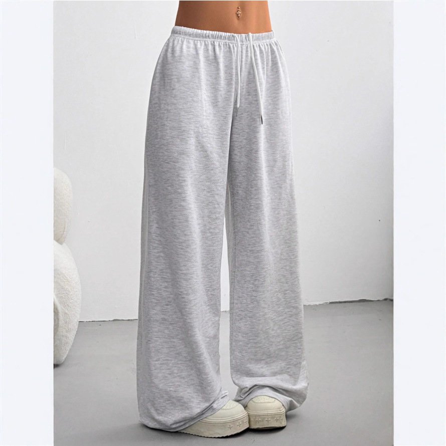 Straight-leg Minimalist Solid-color Womens Sweatpants - Image 5