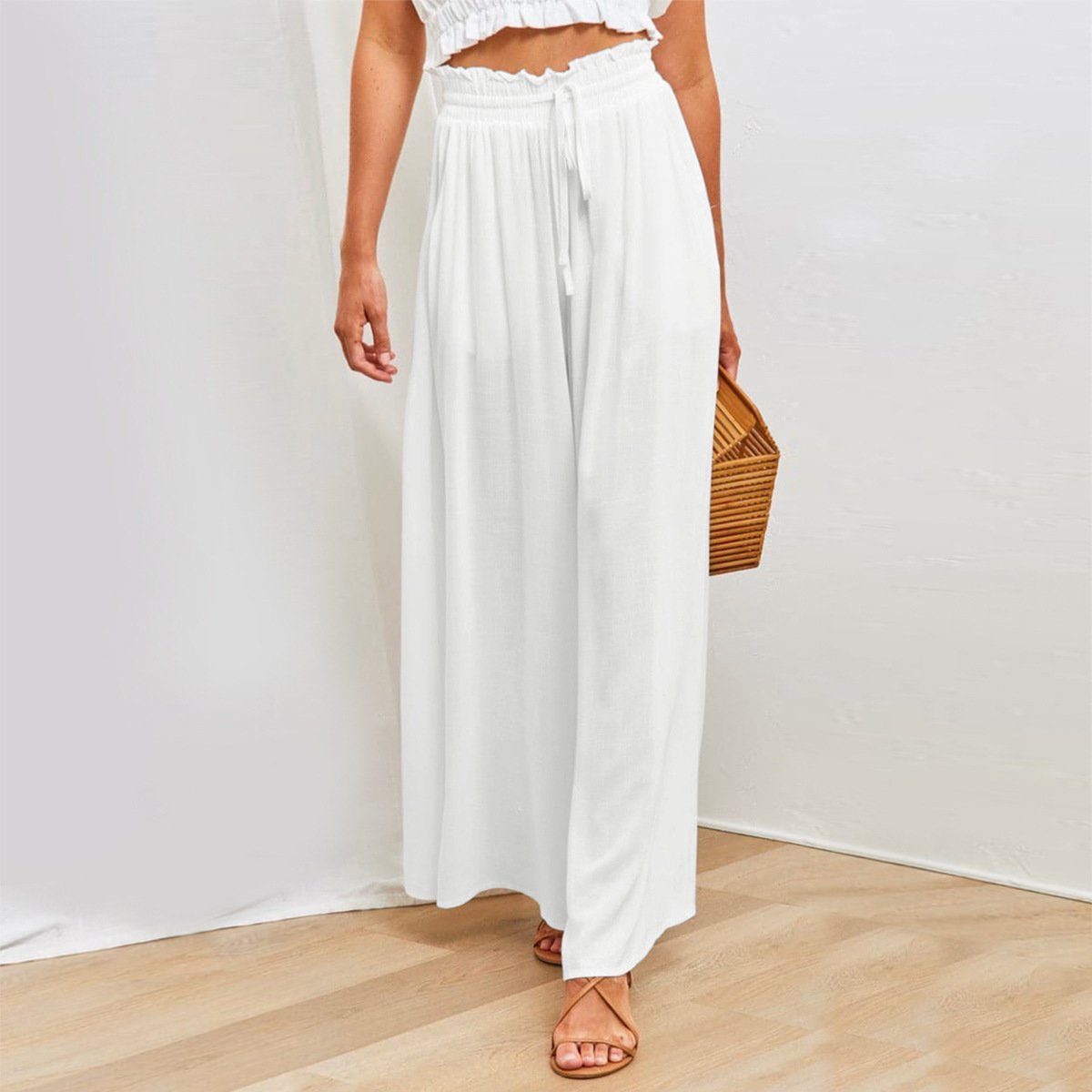 Loose Summer Wide Female Draped Casual Pants - Image 10