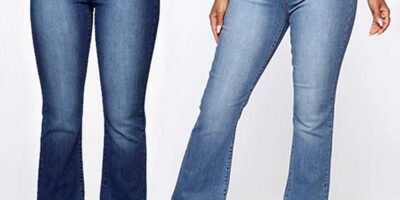 Plus Size Jeans Women Patch Pocket Washed Ladies High Waist Denim Trousers