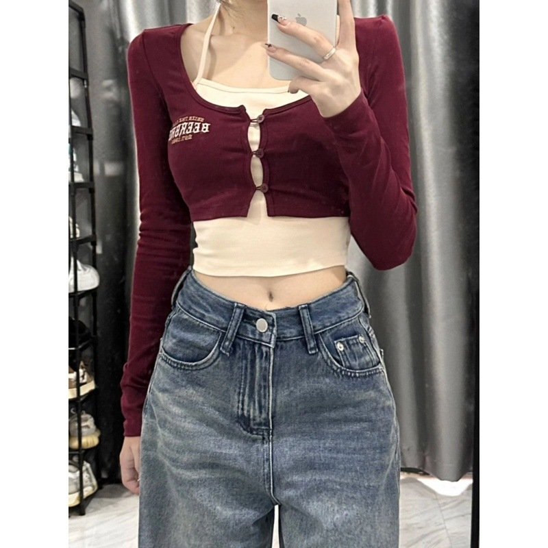 Love Embroidered Wide-leg Simple Casual Jeans - Image 5