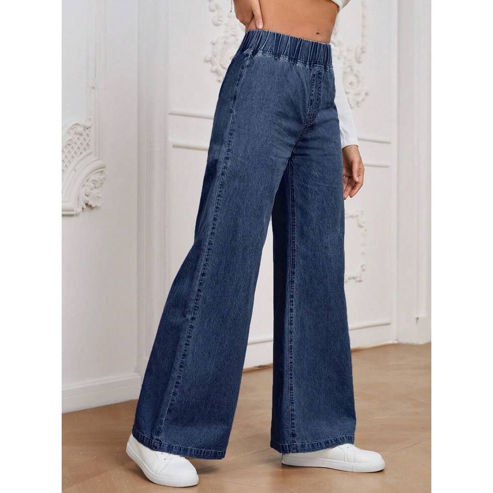 Wide Leg Jeans Straight Fashion Casual Straight Pants Women's Comfortable Street Style Trousers