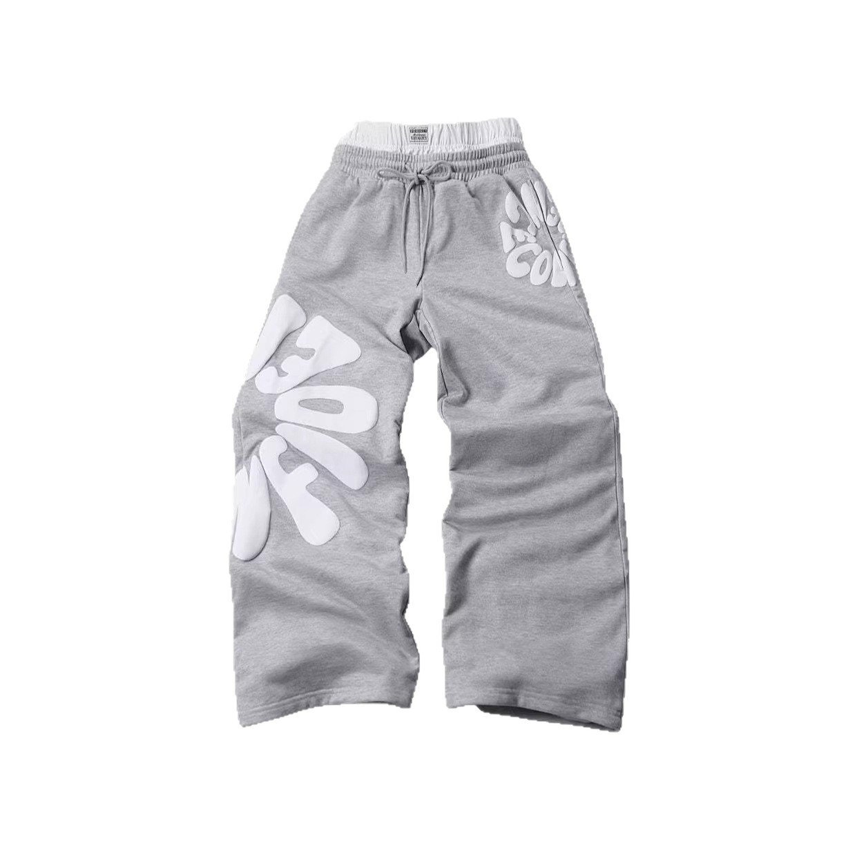 Womens And Mens Loose-fitting Straight-leg Sports Pants - Image 5