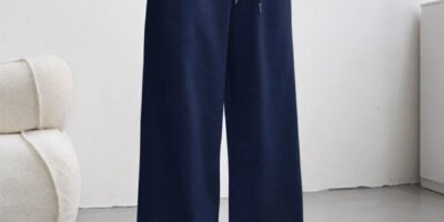 Straight-leg Minimalist Solid-color Womens Sweatpants