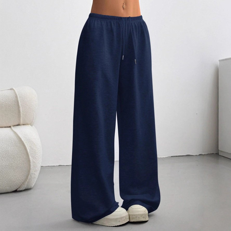 Straight-leg Minimalist Solid-color Womens Sweatpants