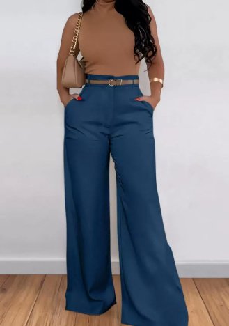 Solid Color BASIC Versatile Casual Flared Pants - Image 8