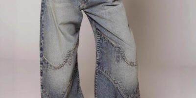 Loose-fitting Straight-leg Jeans With Pockets Fashion Casual Trousers Street-style Pants Women's Clothing
