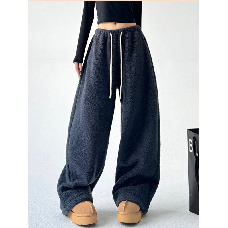 Cashmere Warm Wide-leg Pants For Women Winter - Image 3