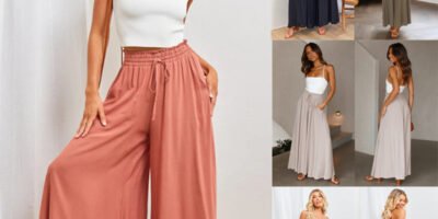 Womens Pants Wide Leg Loose Comfy Lounge Sweatpants With Pockets