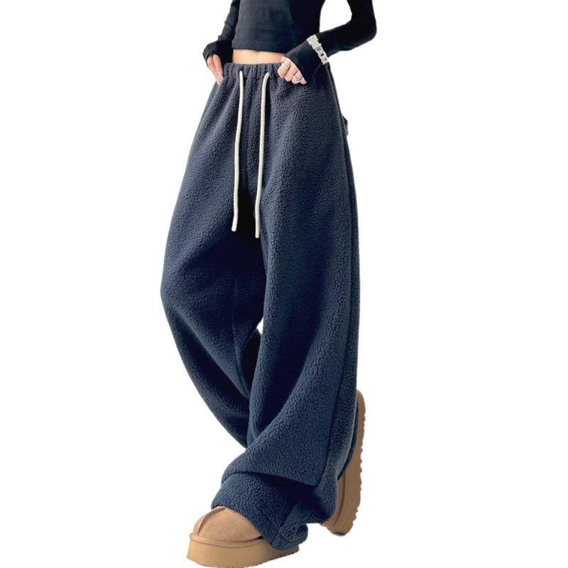 Cashmere Warm Wide-leg Pants For Women Winter - Image 6