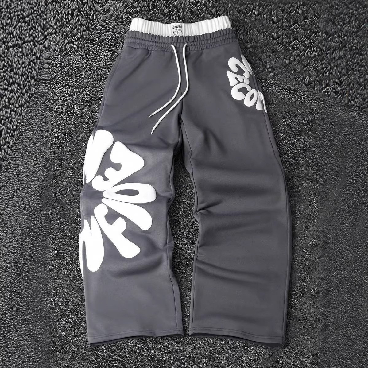 Womens And Mens Loose-fitting Straight-leg Sports Pants - Image 4