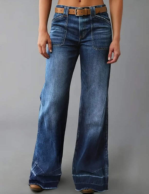 Retro High Waist Straight Loose Slimming And All-matching Jeans - Image 6