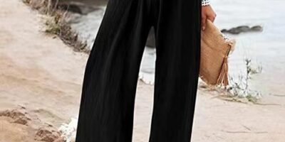 Women's Cotton And Linen Wide-leg Beach Pants Casual Pants